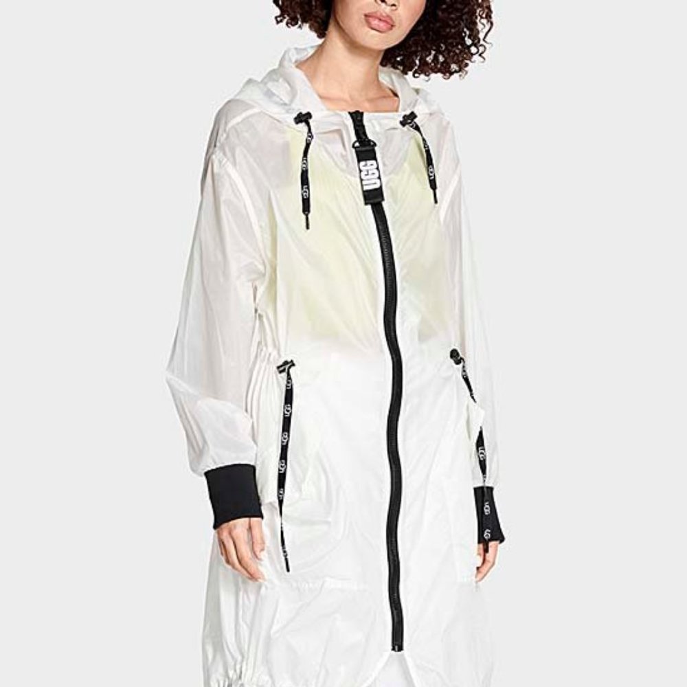UGG® | White Carinna Hooded Anorak - Women XL